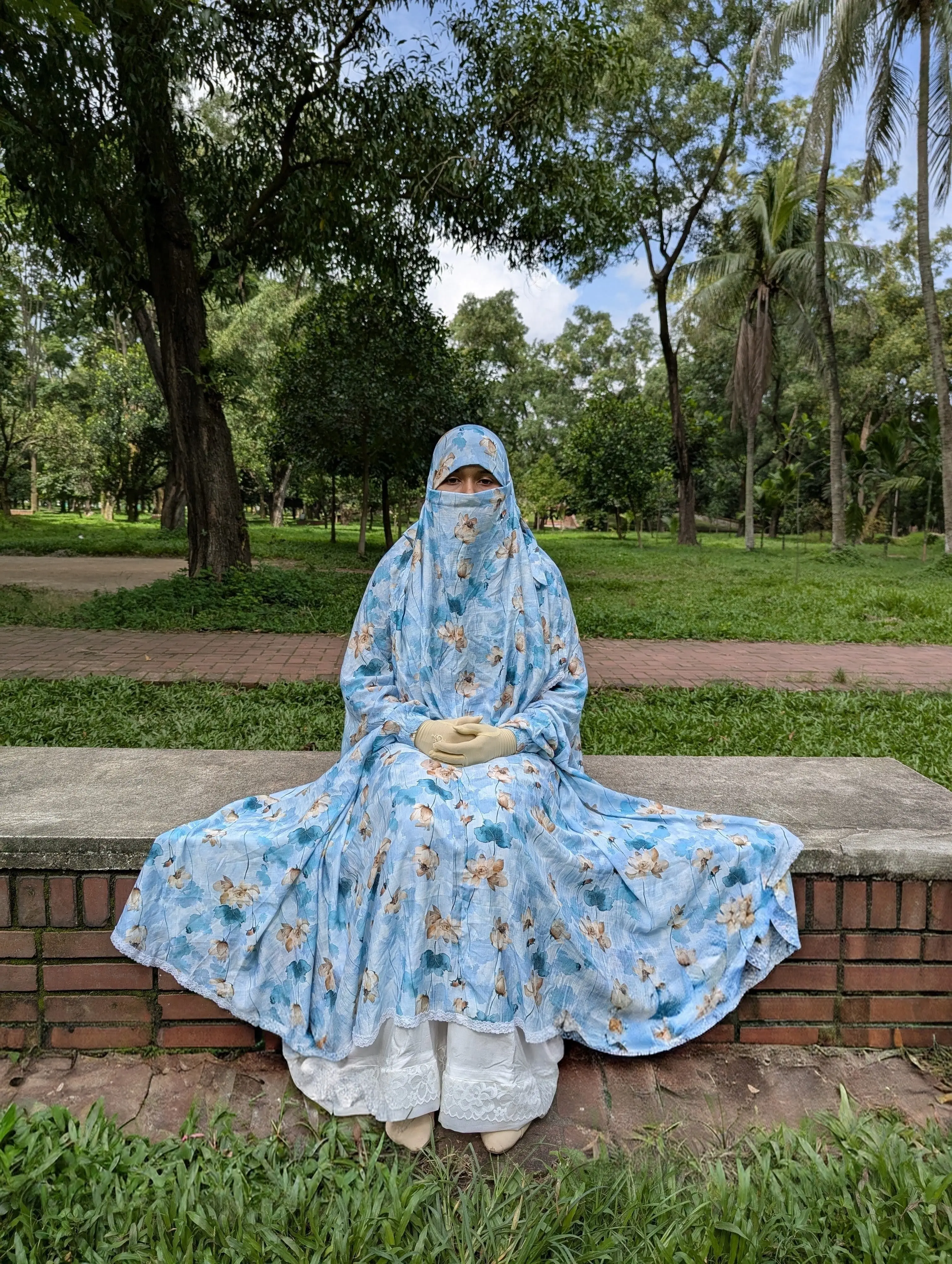 Sky Blue New Khimar