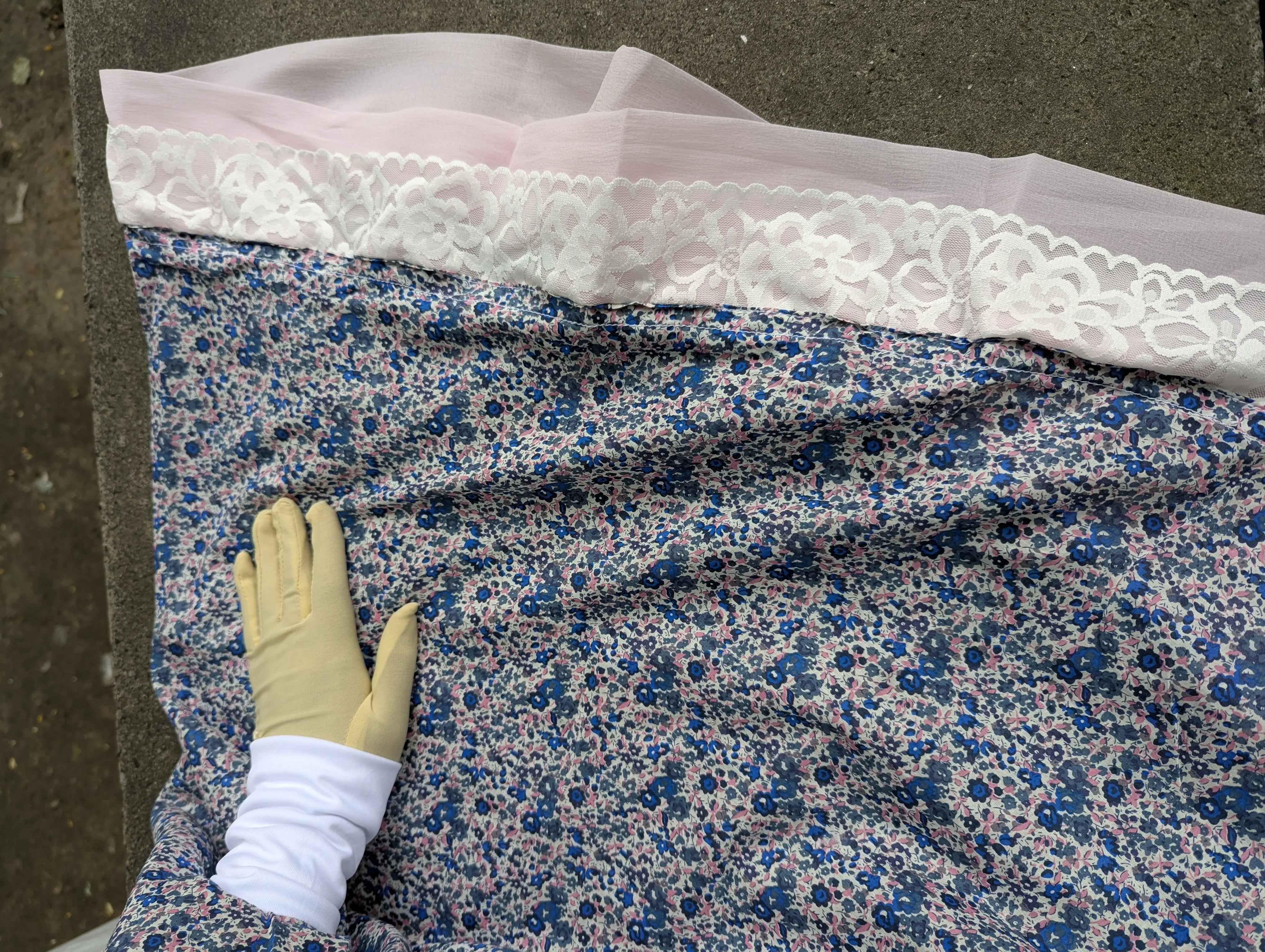 Blue Pearl Khimar with Niqab